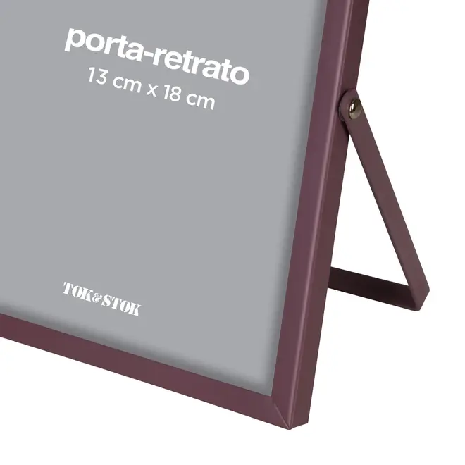 PORTA-RETRATO 13 CM X 18 CM COSMOPOLITAN - RUBY MOCHA - Foto 4