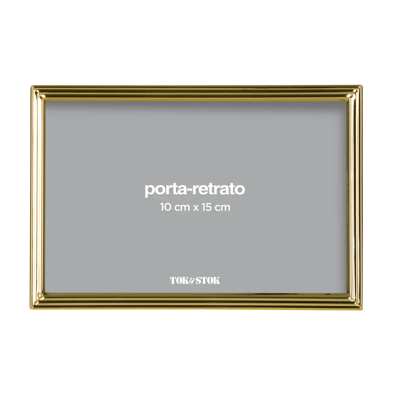 PORTA-RETRATO 10 CM X 15 CM DAWSON - OURO - Foto 3