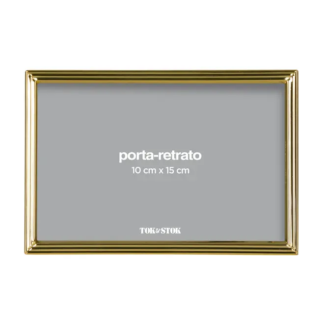 PORTA-RETRATO 10 CM X 15 CM DAWSON - OURO - Foto 3