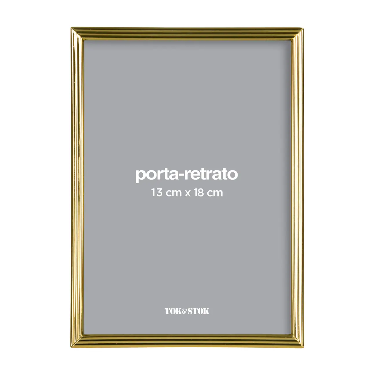 PORTA-RETRATO 13 CM X 18 CM DAWSON - OURO - Foto 1