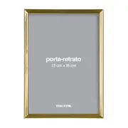 PORTA-RETRATO 13 CM X 18 CM DAWSON - OURO - Foto 1
