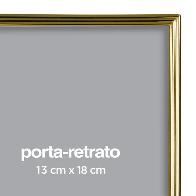 PORTA-RETRATO 13 CM X 18 CM DAWSON - OURO - Foto 5