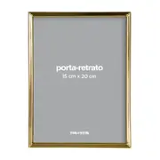 PORTA-RETRATO 15 CM X 20 CM DAWSON - OURO - Foto 1
