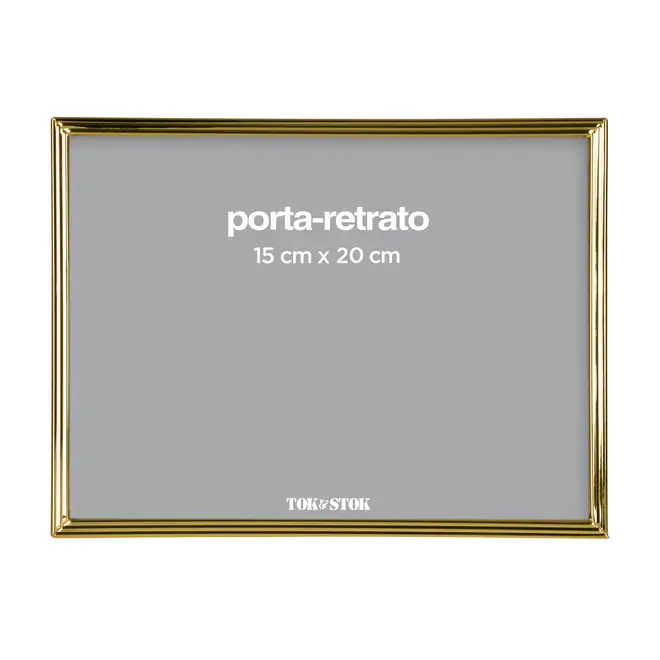 PORTA-RETRATO 15 CM X 20 CM DAWSON - OURO - Foto 3