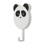GANCHO DE PAREDE ANIMALS PANDA - BRANCO/PRETO - Foto 1