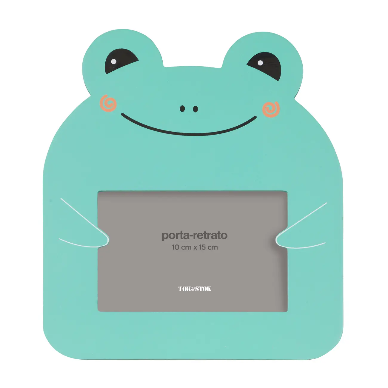 PORTA-RETRATO 10 CM X 15 CM ANIMALS FROG - SORBET DE MENTA/PRETO - Foto 1