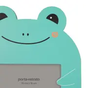 PORTA-RETRATO 10 CM X 15 CM ANIMALS FROG - SORBET DE MENTA/PRETO - Foto 3