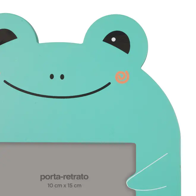 PORTA-RETRATO 10 CM X 15 CM ANIMALS FROG - SORBET DE MENTA/PRETO - Foto 3