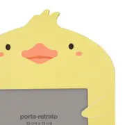 PORTA-RETRATO 10 CM X 15 CM ANIMALS DUCK - LIMÃO SICILIANO/MELÃO - Foto 3