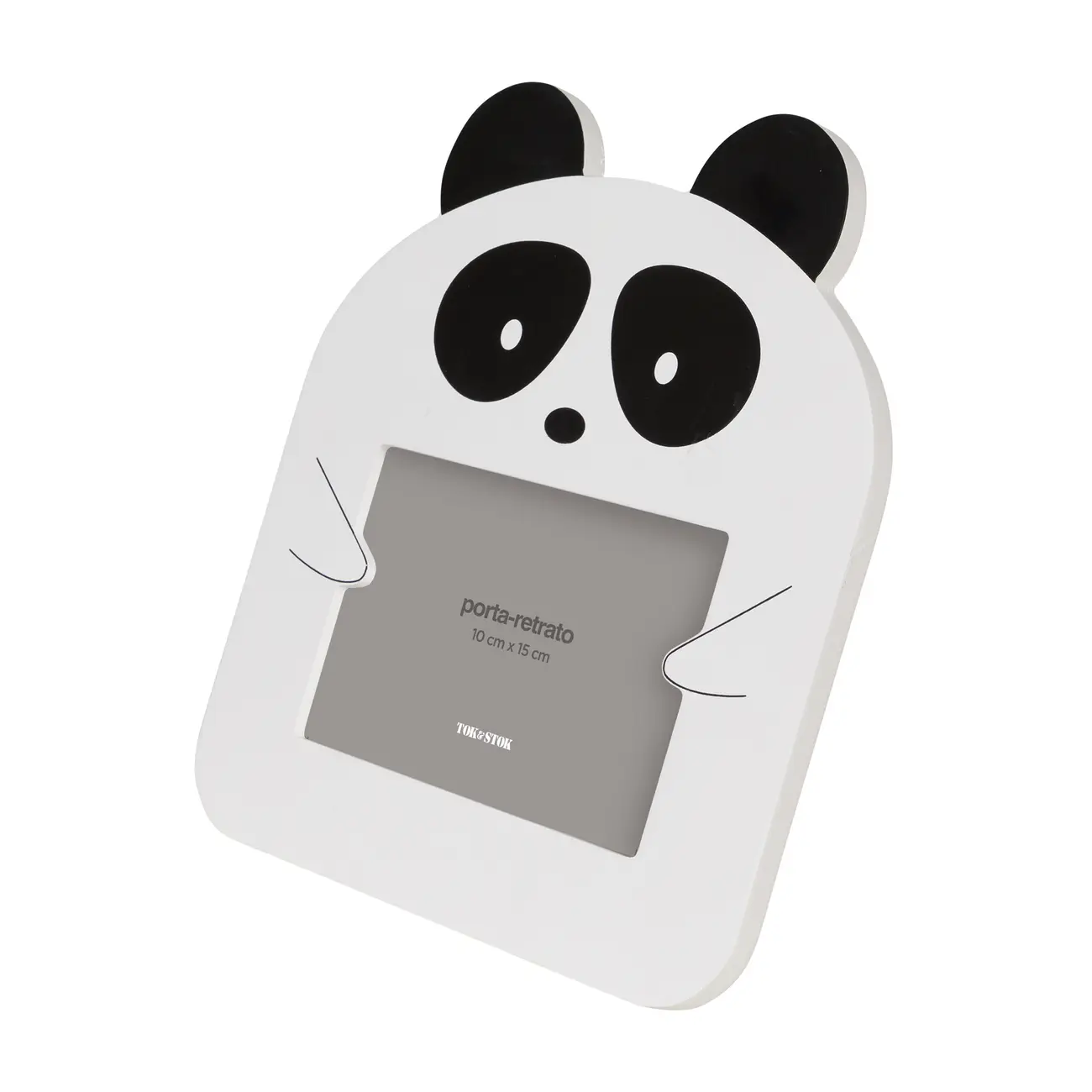PORTA-RETRATO 10 CM X 15 CM ANIMALS PANDA - BRANCO/PRETO - Foto 2