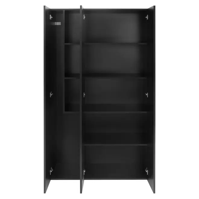 ARMÁRIO MÉDIO 3 PORTAS SURI - PRETO - Foto 4