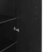 ARMÁRIO MÉDIO 3 PORTAS SURI - PRETO - Foto 7