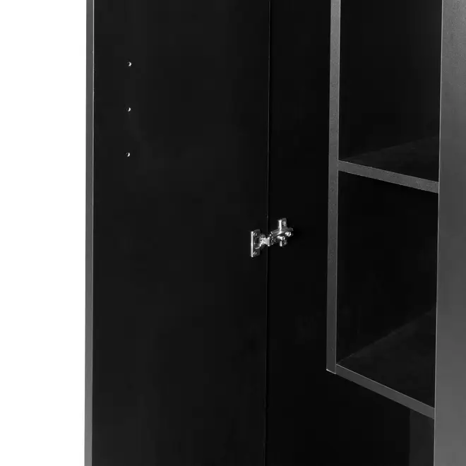 ARMÁRIO MÉDIO 3 PORTAS SURI - PRETO - Foto 8