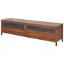 RACK 2 PORTAS BASCULANTES 2,12 M X 40 CM MASCAVO - NOZES/INCOLOR - Foto 6