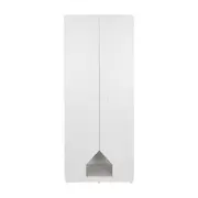 KOMPA GUARDA-ROUPA 2 PORTAS - BRANCO/NATURAL WASHED - Foto 1