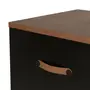 CÔMODA 4 GAVETAS 90 CM X 43 CM PELICANO - PRETO/NOZES - Foto 5