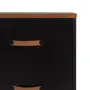 CÔMODA 4 GAVETAS 90 CM X 43 CM PELICANO - PRETO/NOZES - Foto 6