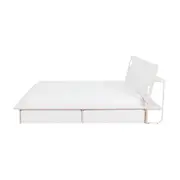 CAMA DE CASAL 4 GAVETAS 1,38 M KOMPA - BRANCO/NATURAL WASHED - Foto 4