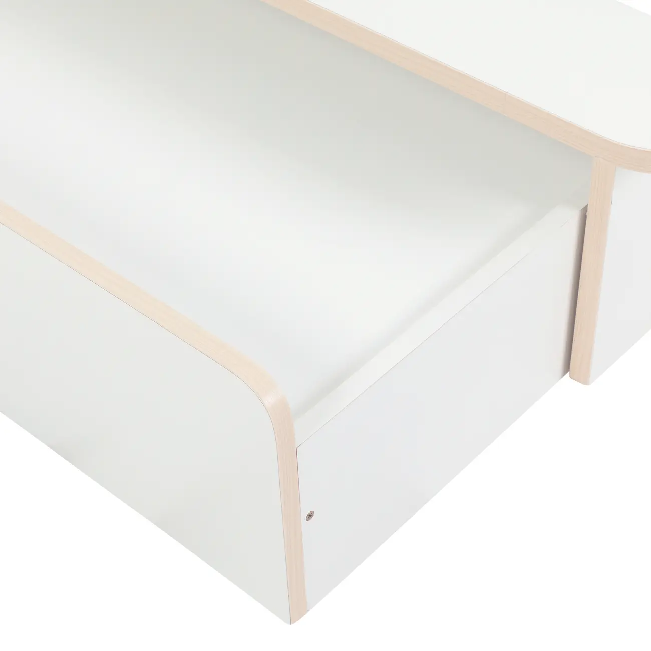 CAMA DE CASAL 4 GAVETAS 1,38 M KOMPA - BRANCO/NATURAL WASHED - Foto 7