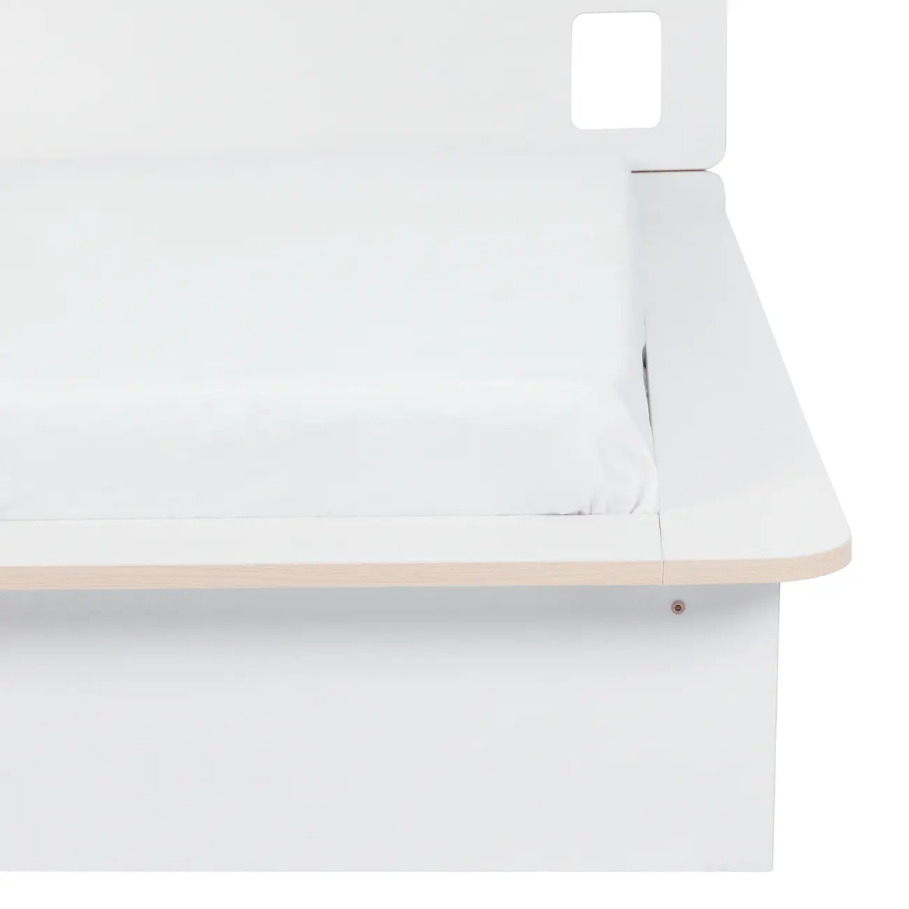 CAMA DE CASAL 4 GAVETAS 1,38 M KOMPA - BRANCO/NATURAL WASHED - Foto 8