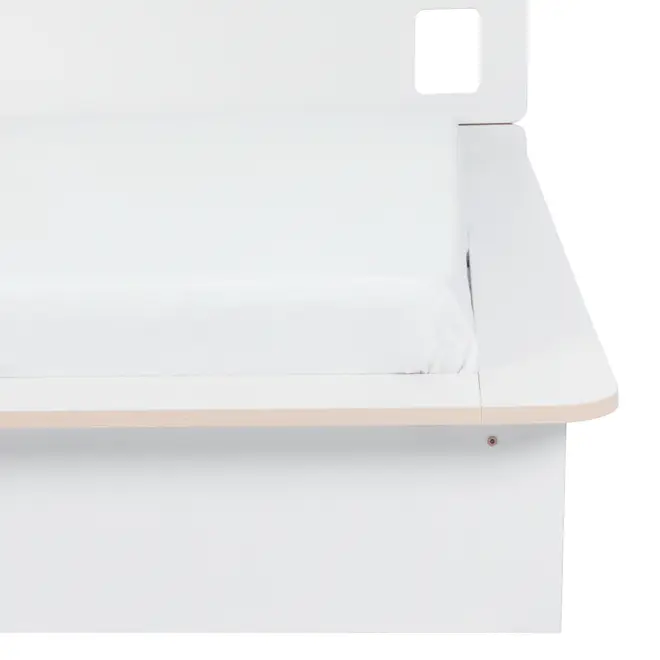 CAMA DE CASAL 4 GAVETAS 1,38 M KOMPA - BRANCO/NATURAL WASHED - Foto 8