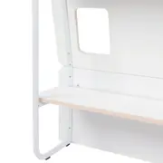 CAMA DE CASAL 4 GAVETAS 1,38 M KOMPA - BRANCO/NATURAL WASHED - Foto 9
