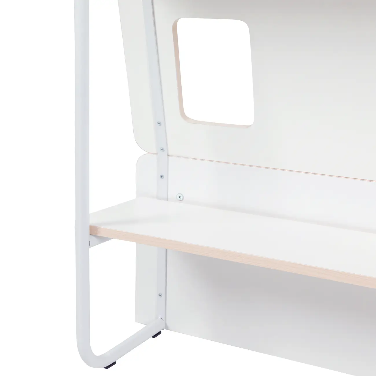 CAMA DE CASAL 4 GAVETAS 1,38 M KOMPA - BRANCO/NATURAL WASHED - Foto 9