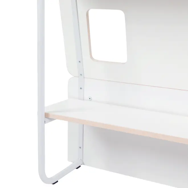 CAMA DE CASAL 4 GAVETAS 1,38 M KOMPA - BRANCO/NATURAL WASHED - Foto 9