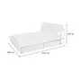 CAMA DE CASAL 4 GAVETAS 1,38 M KOMPA - BRANCO/NATURAL WASHED - Foto 11