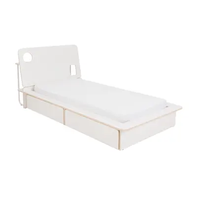 CAMA DE SOLTEIRO 2 GAVETAS 88 CM KOMPA