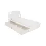 CAMA DE SOLTEIRO 2 GAVETAS 88 CM KOMPA - BRANCO/NATURAL WASHED - Foto 2