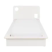 CAMA DE SOLTEIRO 2 GAVETAS 88 CM KOMPA - BRANCO/NATURAL WASHED - Foto 3