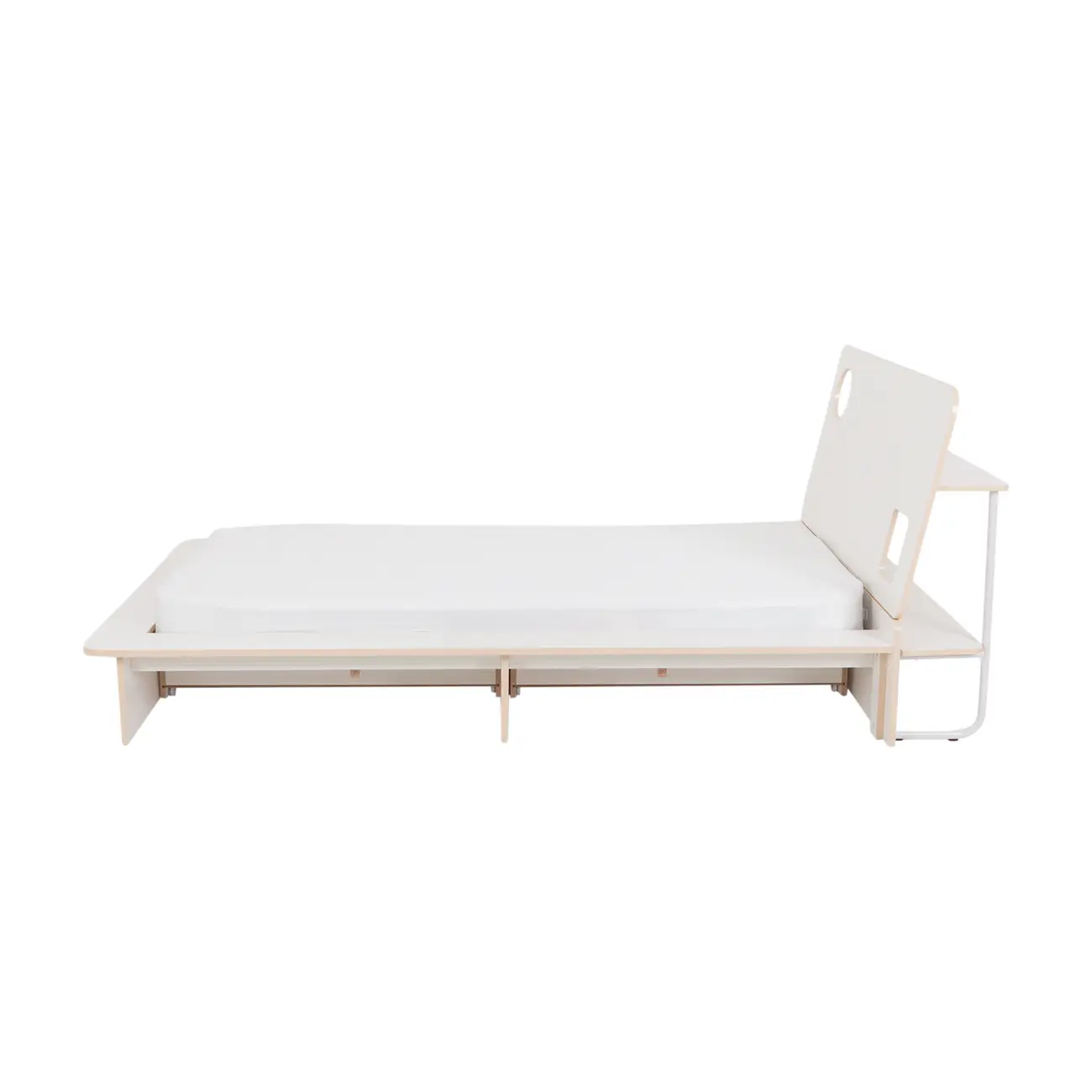 CAMA DE SOLTEIRO 2 GAVETAS 88 CM KOMPA - BRANCO/NATURAL WASHED - Foto 5