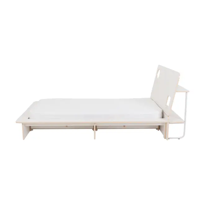 CAMA DE SOLTEIRO 2 GAVETAS 88 CM KOMPA - BRANCO/NATURAL WASHED - Foto 5