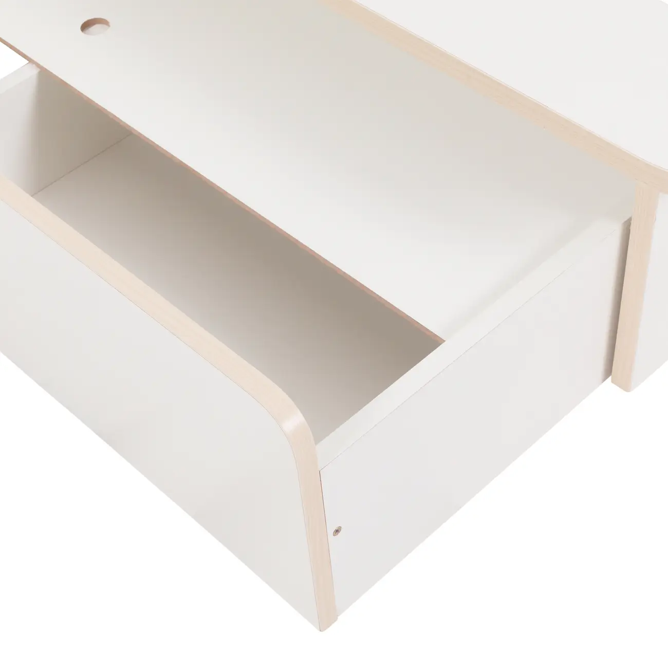 CAMA DE SOLTEIRO 2 GAVETAS 88 CM KOMPA - BRANCO/NATURAL WASHED - Foto 7