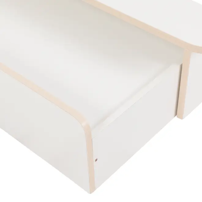 CAMA DE SOLTEIRO 2 GAVETAS 88 CM KOMPA - BRANCO/NATURAL WASHED - Foto 8