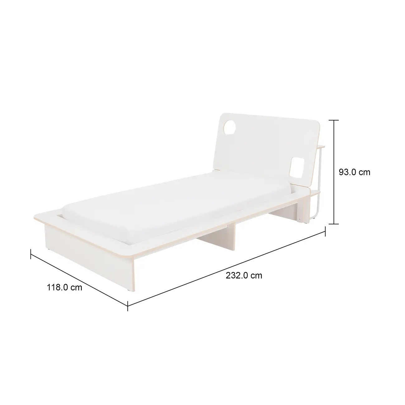 CAMA DE SOLTEIRO 2 GAVETAS 88 CM KOMPA - BRANCO/NATURAL WASHED - Foto 12