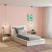 CAMA DE SOLTEIRO 2 GAVETAS 88 CM KOMPA - BRANCO/NATURAL WASHED - Foto 13