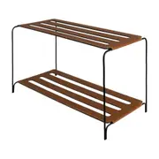 SAPATEIRA 36 CM X 60 CM X 30 CM PELICANO - PRETO/WHISKY - Foto 2