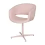 CADEIRA COM BRAÇOS GIRATÓRIA HERON - QUARTZO ROSA/QUARTZO ROSA - Foto 1