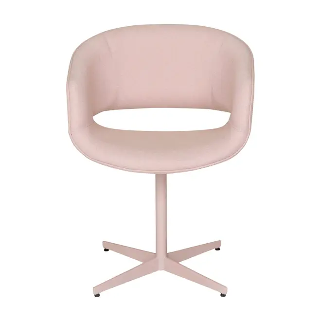 CADEIRA COM BRAÇOS GIRATÓRIA HERON - QUARTZO ROSA/QUARTZO ROSA - Foto 2