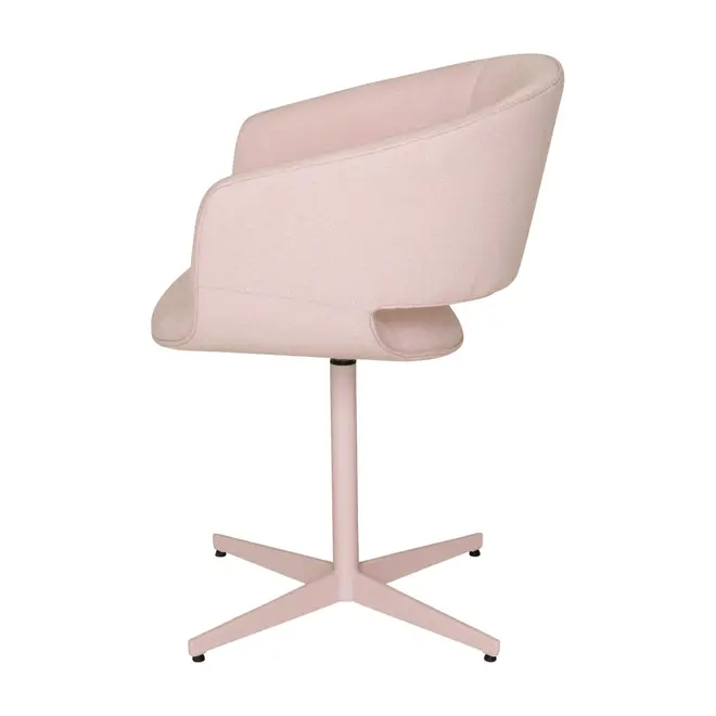 CADEIRA COM BRAÇOS GIRATÓRIA HERON - QUARTZO ROSA/QUARTZO ROSA - Foto 3