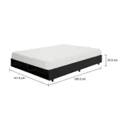 CAMA DE CASAL 1,38 M GLIDE - PRETO - Foto 6