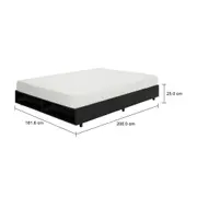 CAMA QUEEN 1,58 M GLIDE - PRETO - Foto 6