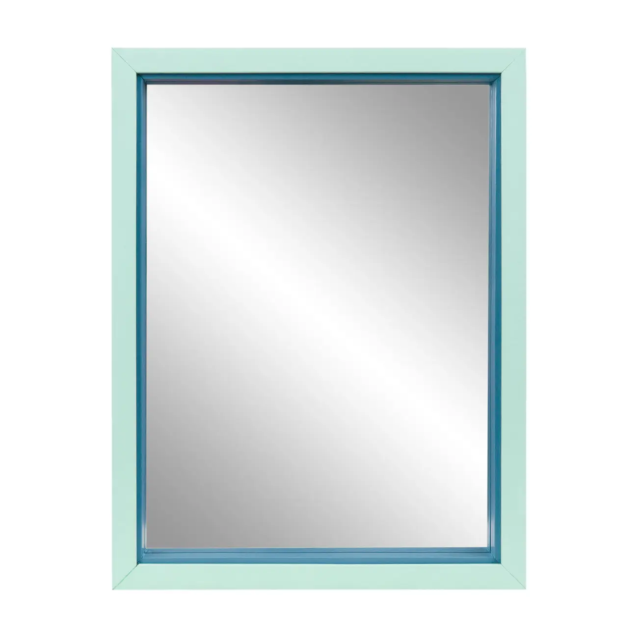 ESPELHO 43 CM X 33 CM COLOR MATCH - SORBET DE MENTA/ZIMBRO - Foto 1