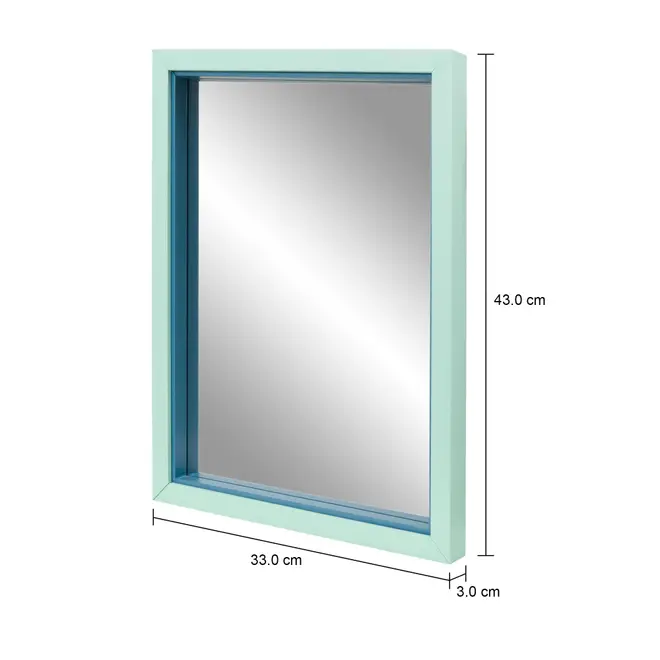 ESPELHO 43 CM X 33 CM COLOR MATCH - SORBET DE MENTA/ZIMBRO - Foto 5