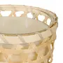 VELA POTE 13 CM TROPIK - BAMBU/BRANCO - Foto 3