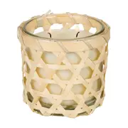 VELA POTE 10 CM TROPIK - FIBRA CLARA/ BRANCO - Foto 2