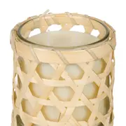 VELA POTE 10 CM TROPIK - FIBRA CLARA/ BRANCO - Foto 3