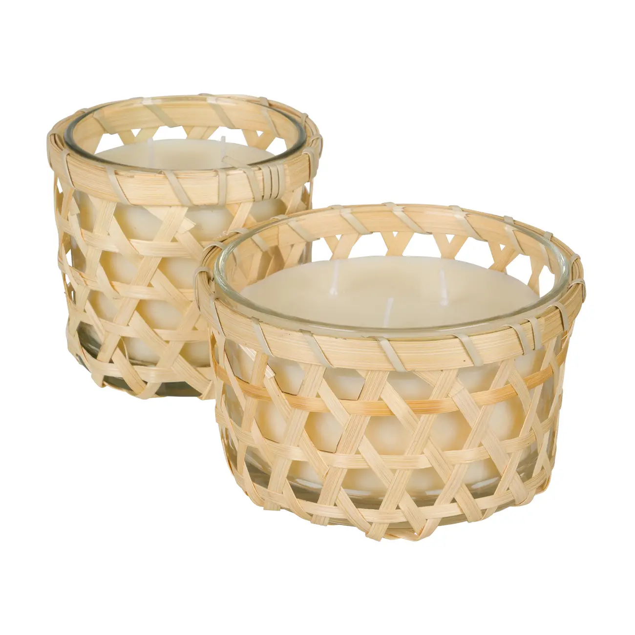 VELA POTE 10 CM TROPIK - FIBRA CLARA/ BRANCO - Foto 4